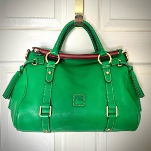 Dooney and Bourke Florentine Small Satchel Kelly Green